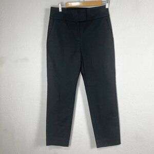 COS Trousers Black Tapered Elastic Panel Cotton Pants Office Business US Size‎ 8